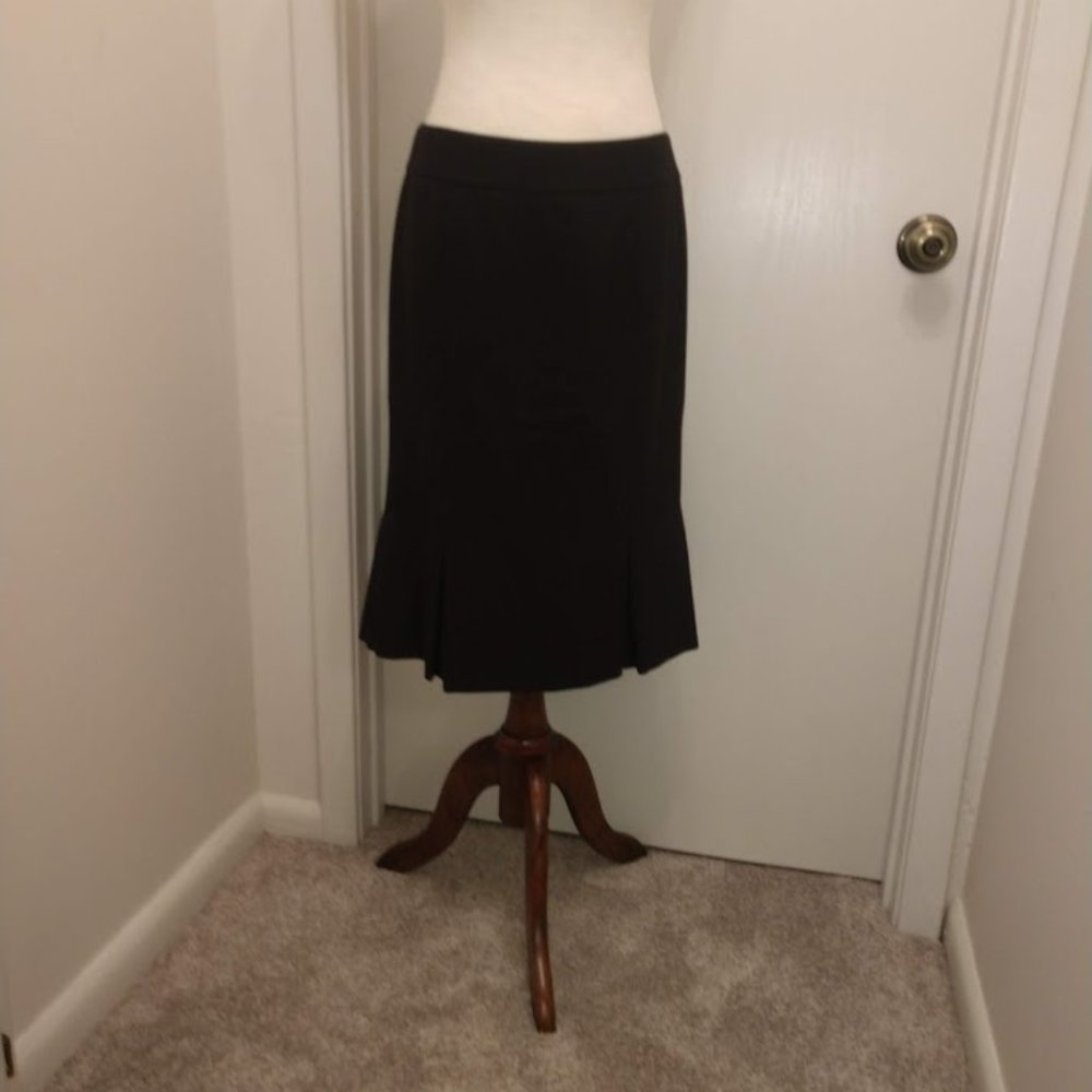 Talbots career pencil skirt with box pleat hem